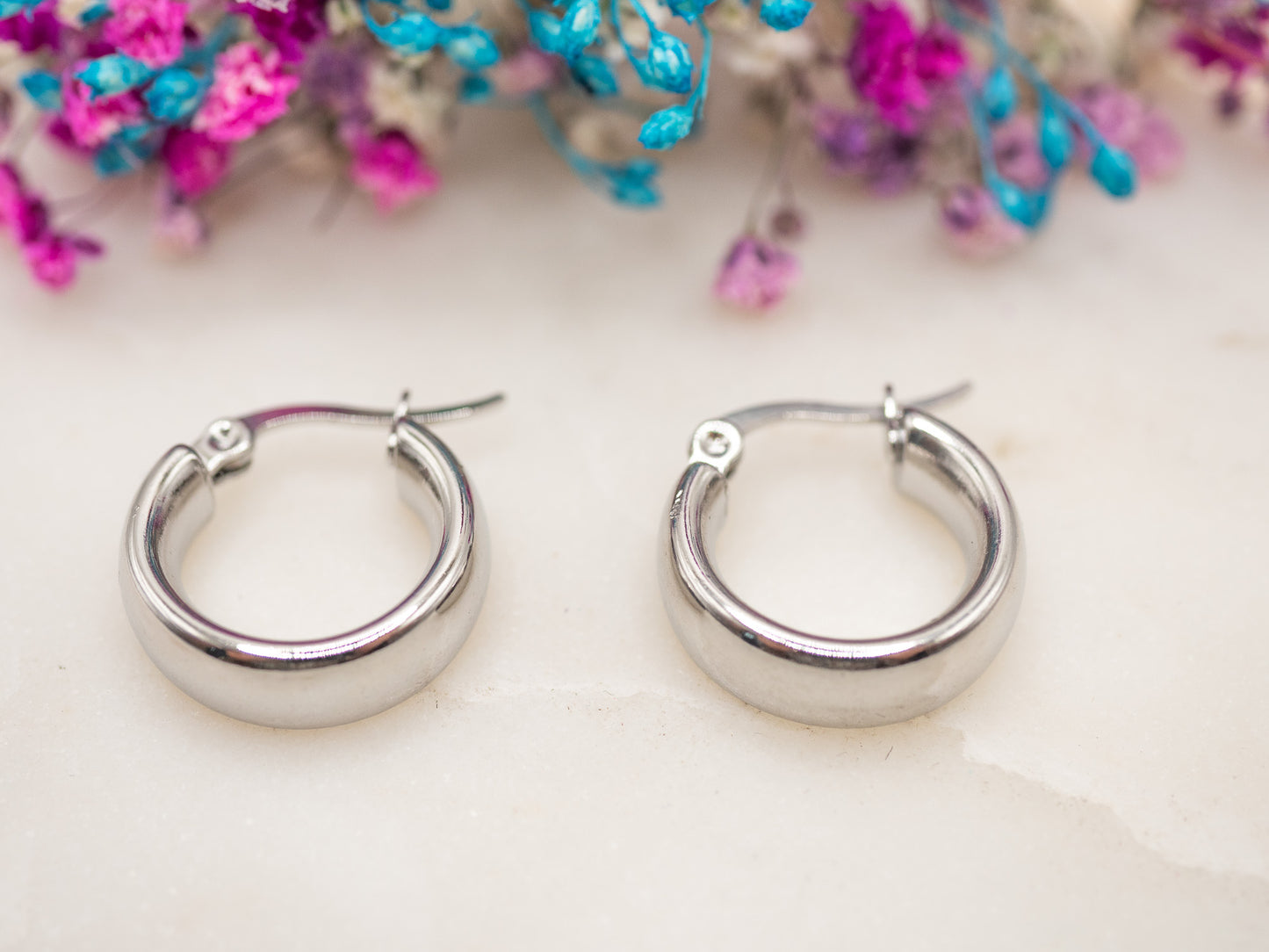 Boucles d'oreilles Anneau Glacé