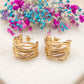 Boucles d'oreilles Vague Dorée