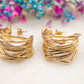Boucles d'oreilles Vague Dorée