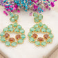 Boucles d'oreilles Lagune Menthe