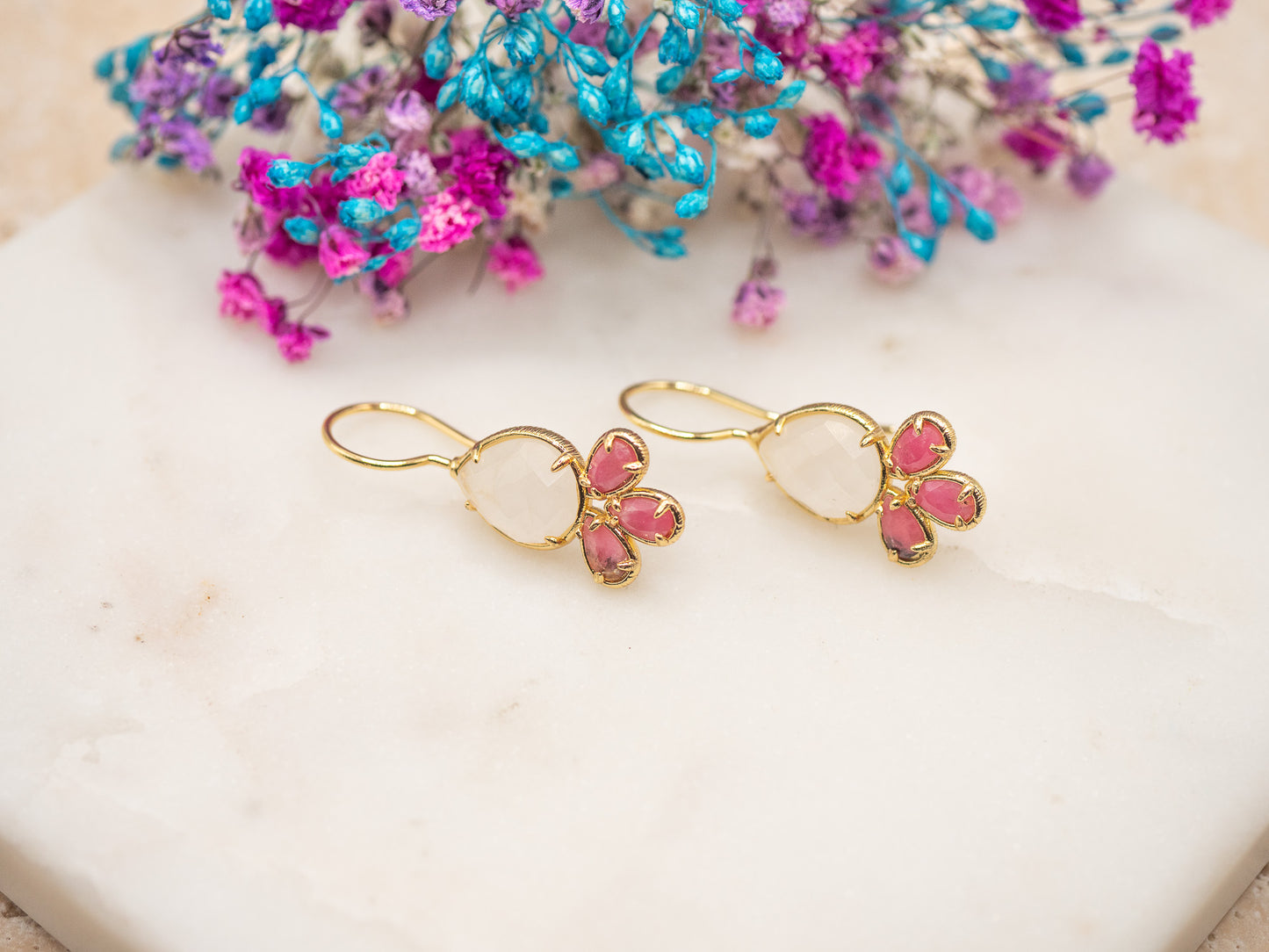 Boucles d'oreilles Sorbet Corail