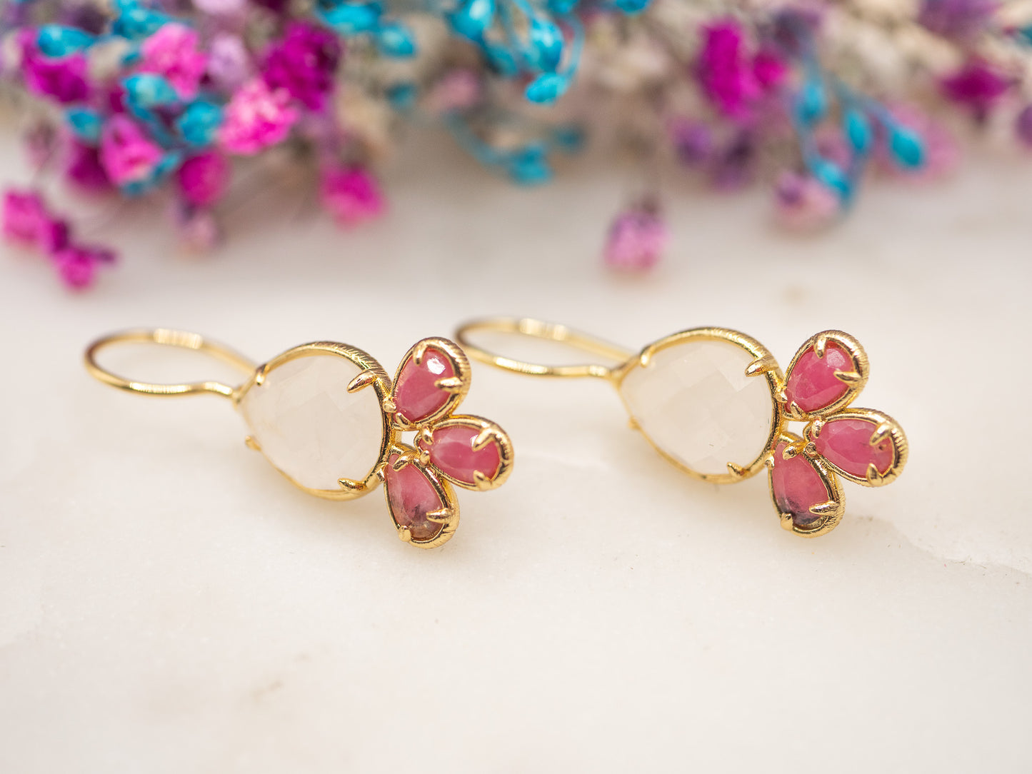 Boucles d'oreilles Sorbet Corail