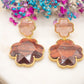 Boucles d'oreilles Trèfle Cannelle