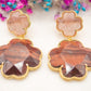 Boucles d'oreilles Trèfle Cannelle