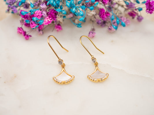 Boucles d'oreilles Lune Dorée