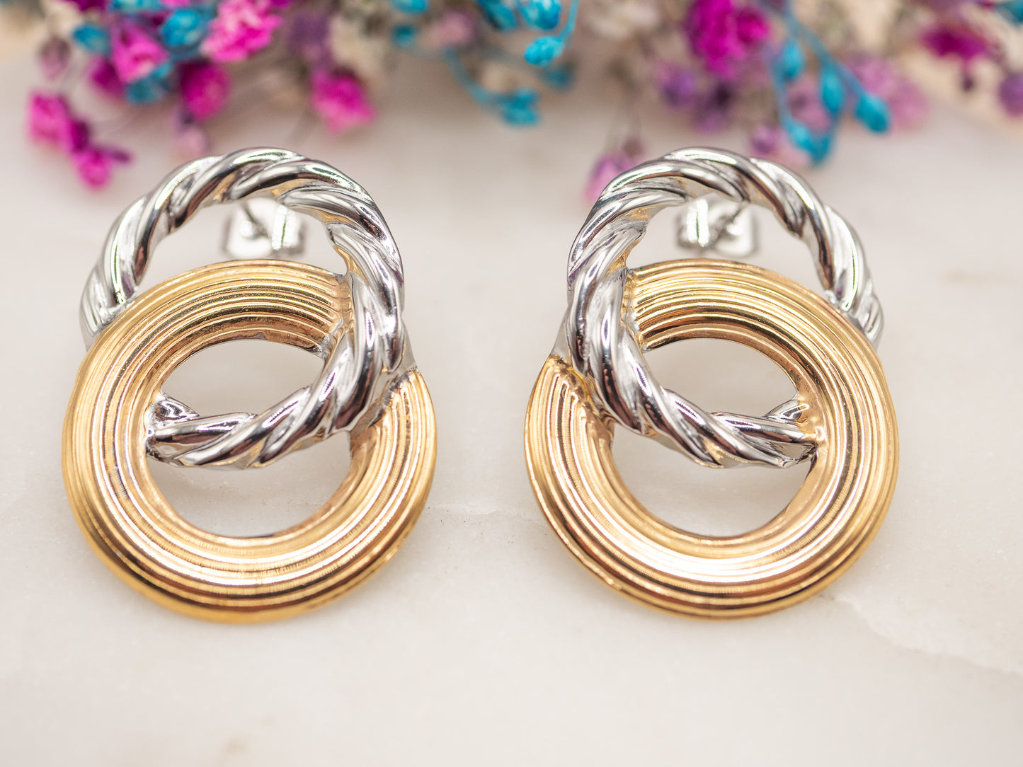 Boucles d'oreilles Duo Étreinte