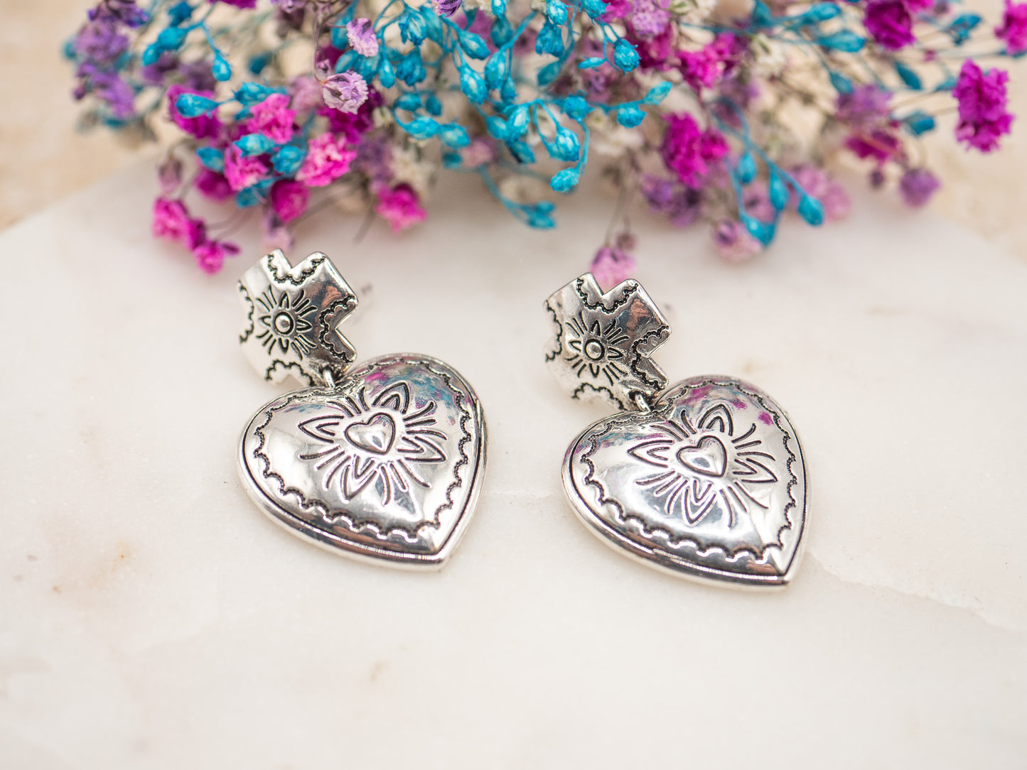 Boucles d'oreilles Cœur Ex-Voto