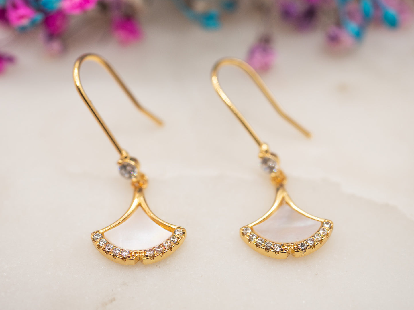 Boucles d'oreilles Lune Dorée