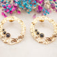Boucles d'oreilles Créoles Nuit Dorée