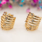 Boucles d'oreilles Cannage Doré