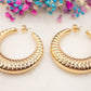 Boucles d'oreilles Cannelures Dorées
