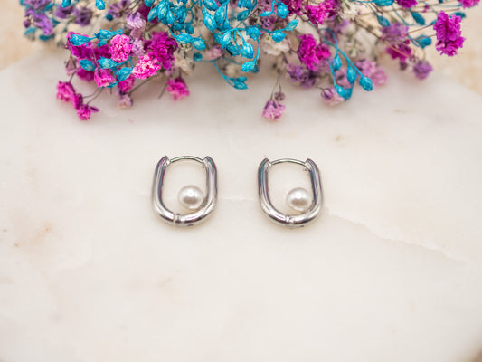 Boucles d'oreilles Épingle Clair