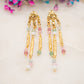 Boucles d'oreilles Frange Pastel