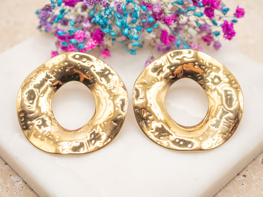 Boucles d'oreilles Halo Miroir
