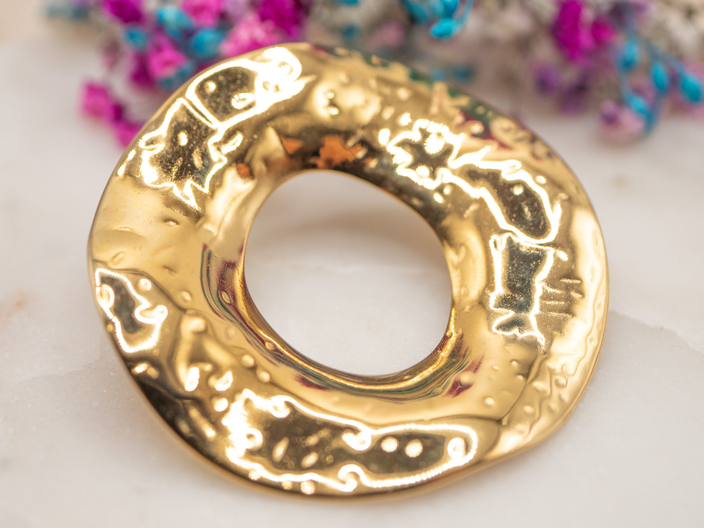 Boucles d'oreilles Halo Miroir
