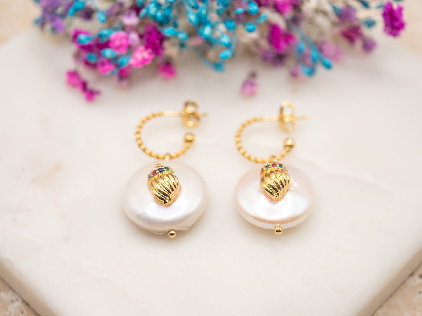 Boucles d'oreilles Perle Tropézienne