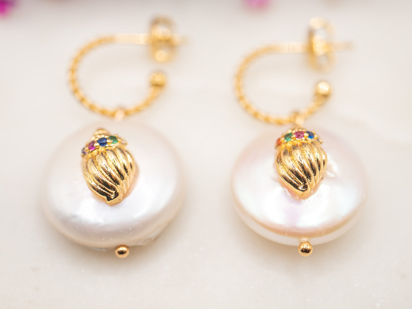 Boucles d'oreilles Perle Tropézienne
