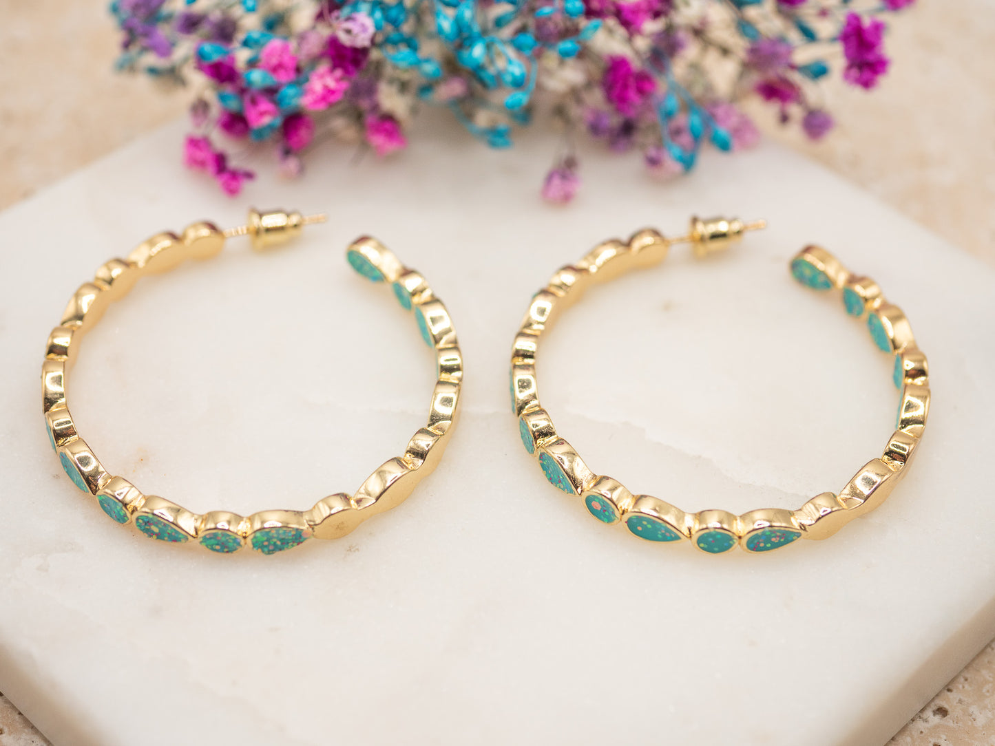 Boucles d'oreilles Lagune