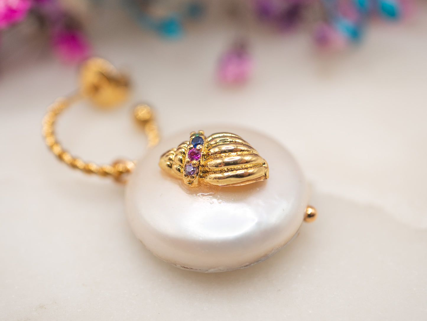 Boucles d'oreilles Perle Tropézienne