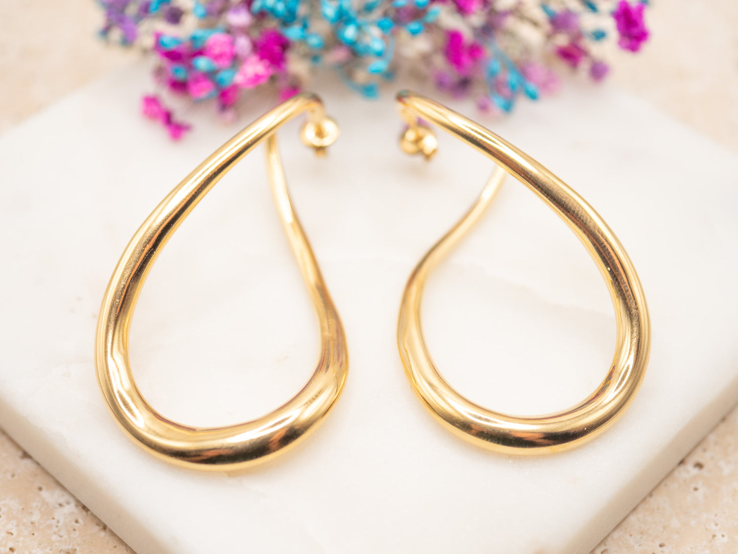 Boucles d'oreilles Anneau Sunset