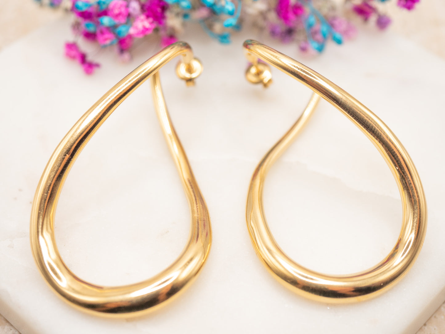 Boucles d'oreilles Anneau Sunset