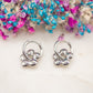 Boucles d'oreilles Nuage Chrome