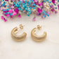 Boucles d'oreilles Créole Soleil