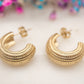 Boucles d'oreilles Créole Soleil