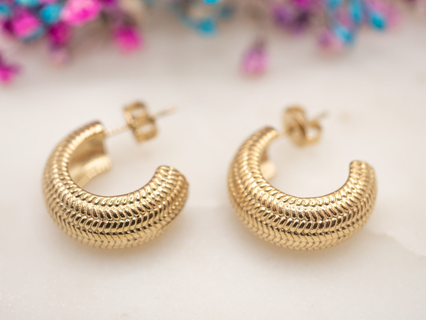 Boucles d'oreilles Créole Soleil