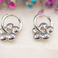 Boucles d'oreilles Nuage Chrome