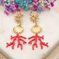 Boucles d'oreilles Corail Tropic