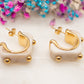 Boucles d'oreilles Écume Ivoire