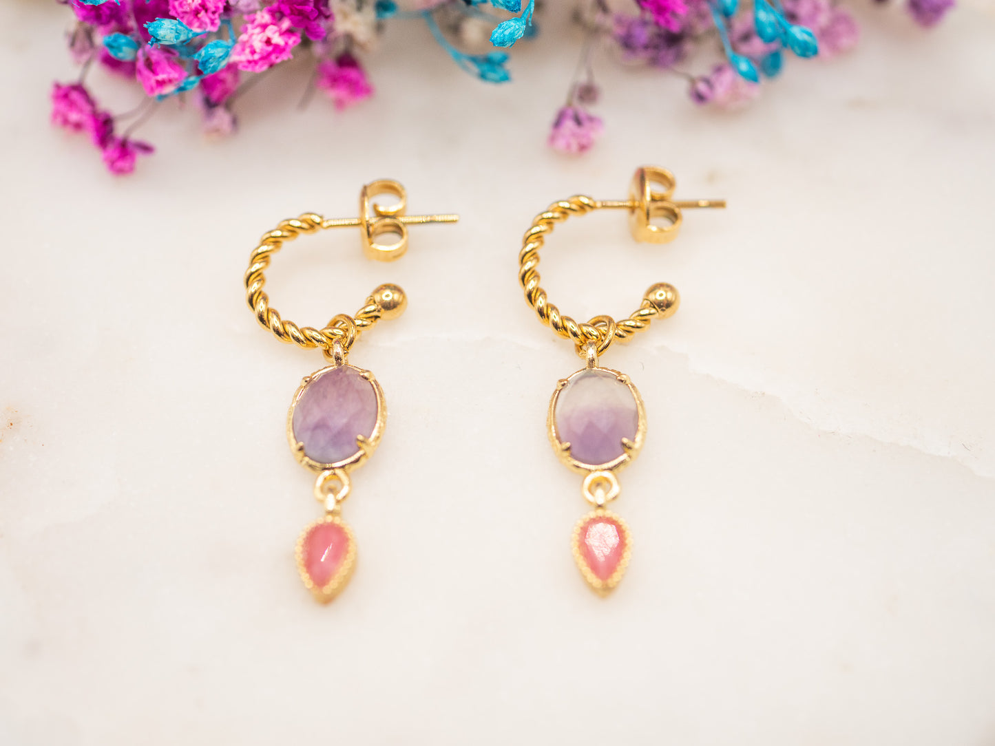 Boucles d'oreilles Duo Sorbet