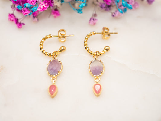Boucles d'oreilles Duo Sorbet