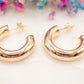 Boucles d'oreilles Croissant Miroité