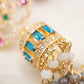 Boucles d'oreilles Cascade Azur