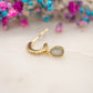 Boucle d'oreille unique Écume Dorée