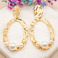 Boucles d'oreilles Perle Dorée