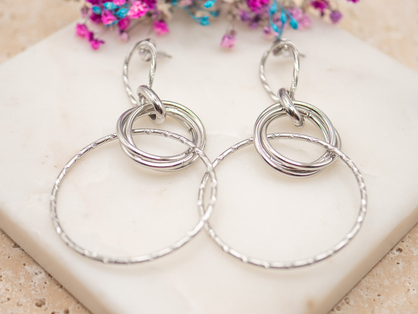 Boucles d'oreilles Anneau Salin