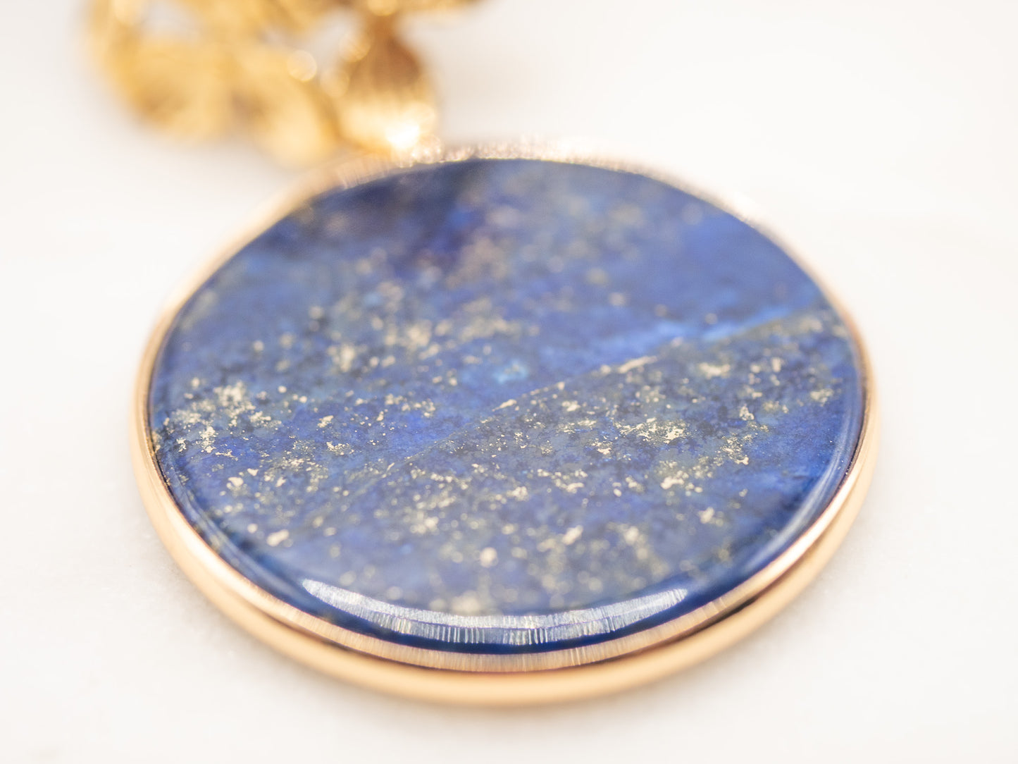 Boucles d'oreilles Médaillon Azur