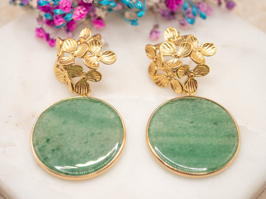 Boucles d'oreilles Jardin Jade