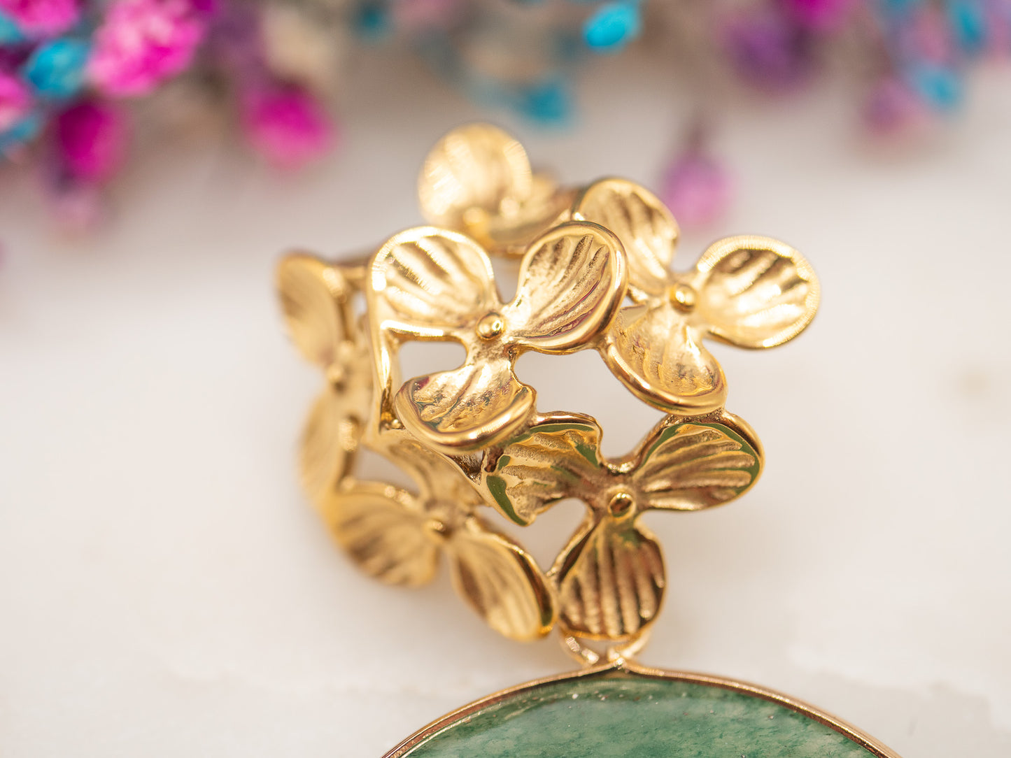 Boucles d'oreilles Jardin Jade
