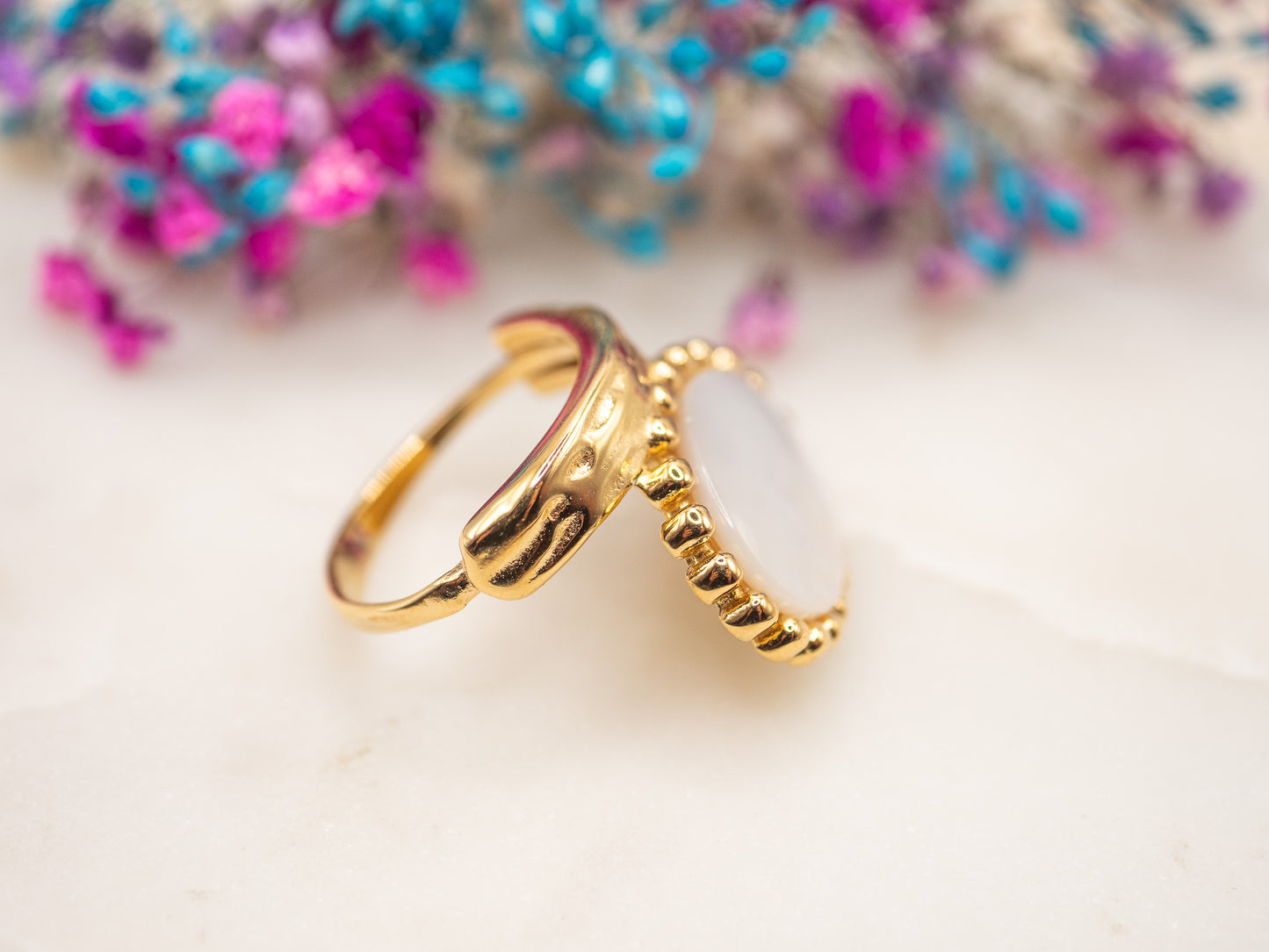 Bague Perle Opaline