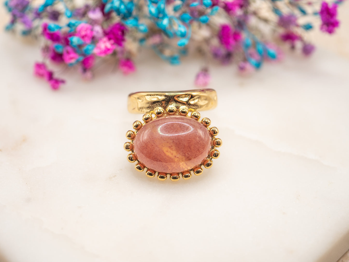 Bague Quartz Rosé