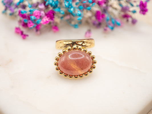 Bague Quartz Rosé