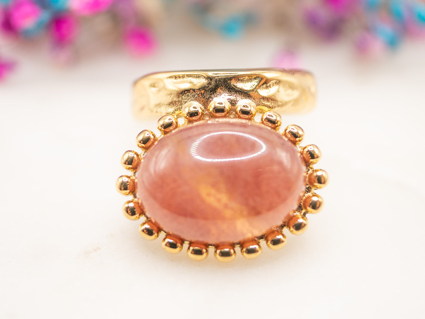 Bague Quartz Rosé