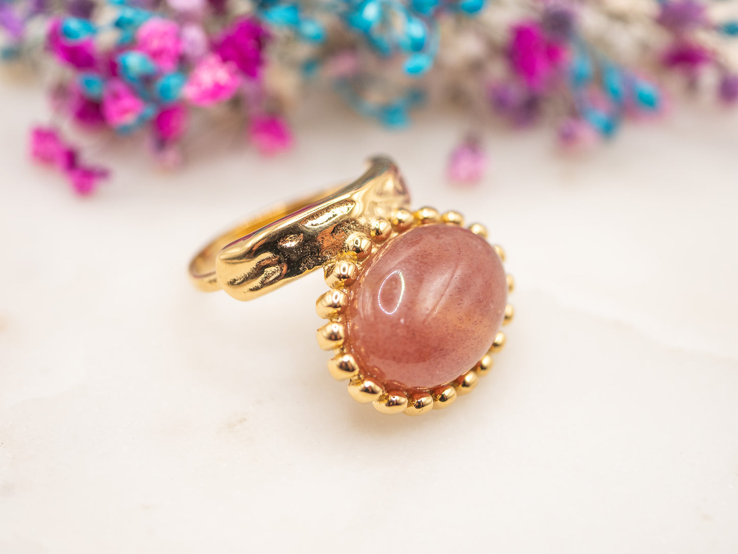 Bague Quartz Rosé