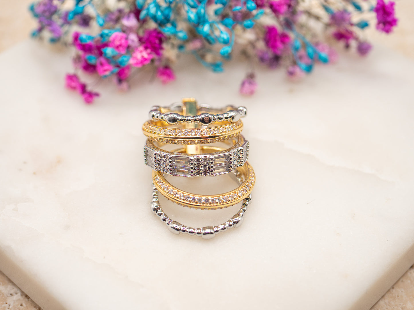 Bague Mosaïque Solaire