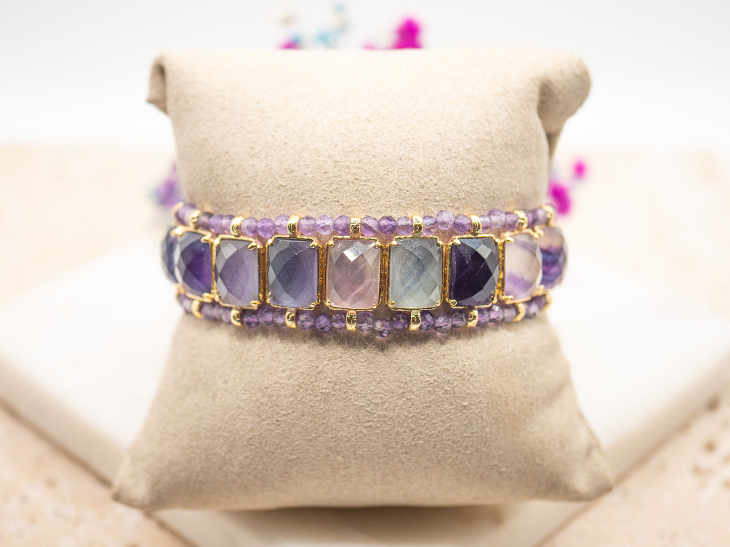 Bracelet Lilas Doré