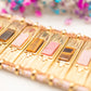 Bracelet Cannage Rosé